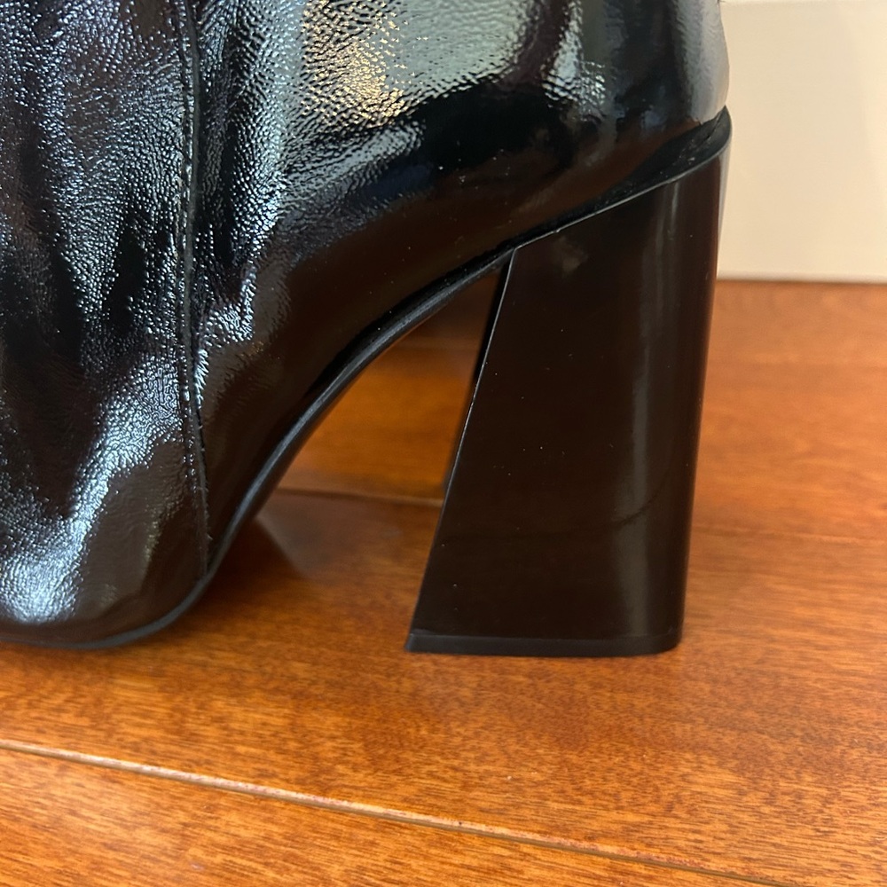 L'INTERVALLE Black Patent Over-the-Knee Boots - Picture 5 of 13
